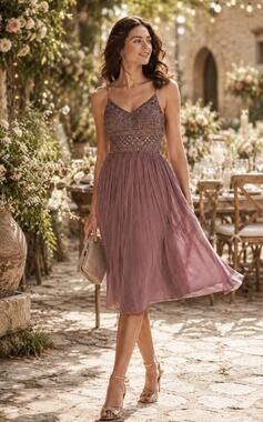 New BHLDN ANTHROPOLOGIE BRISTOL Embellished Beaded Midi Dress WOMEN 0 DUSTY PLUM